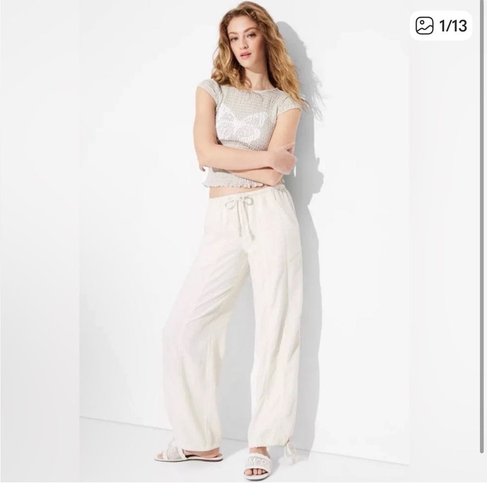 Wild Fable Cream Utility Pants